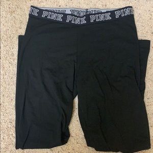 Pink Victoria’s Secret full length leggings